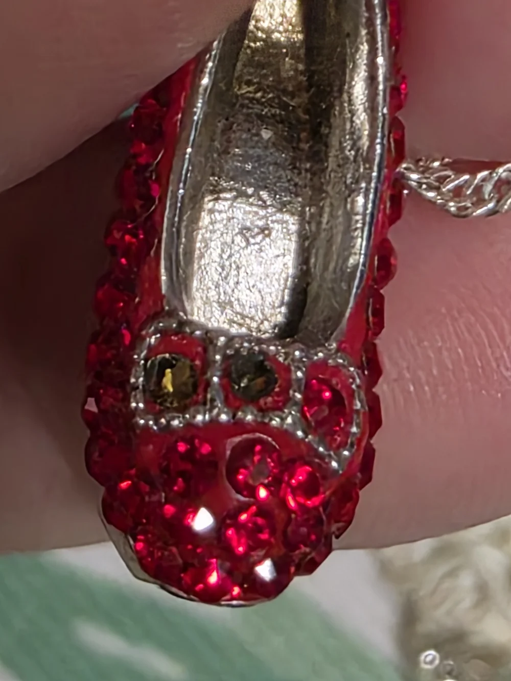 JCM Wizard Of OZ RUBY Slippers With 925 Sterling Silver 20